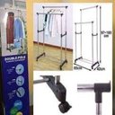 Ver imagem 4 de Arara Roupas Dupla Sapateira Cabideiro Inox Regulavel
