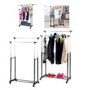 Ver imagem 6 de Arara Roupas Dupla Sapateira Cabideiro Inox Regulavel