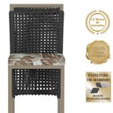 Ver imagem 3 de Mesa Bistrô e 2 Banquetas Roma Fendi Corda Náutica Estofado 6 Trama Original