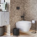 Ver imagem 2 de Kit para Banheiro 3 Peças Luxe em Aço D09 Preto - Mpozenato