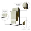 Ver imagem 4 de Kit para Banheiro 3 Peças Luxe em Aço D09 Preto - Mpozenato
