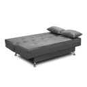Ver imagem 3 de Sofá Cama 1,80m Flórida Suede Cinza Mirra Decor