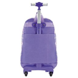 Mochila Escolar com Rodinhas Teen Unicórnio Semi Impermeável - Xeryus - Lilás - 3