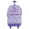 Mochila Escolar com Rodinhas Teen Unicórnio Semi Impermeável - Xeryus - Lilás - 1