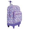 Mochila Escolar com Rodinhas Teen Unicórnio Semi Impermeável - Xeryus - Lilás - 2