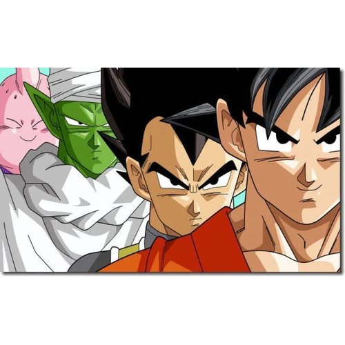 Quadro Decorativo Dragon Ball Z Goku Super Sayajin 5 peças m11