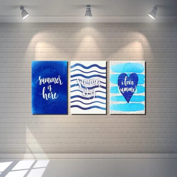 Kit Quadrinhos Decorativos Verão 3 peças - 2