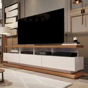 Ver imagem 5 de Conjunto para Sala de Estar Rack com Painel 180cm para TV até 72 Polegadas Vivare Giga Móveis