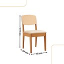 Ver imagem 2 de Conjunto com 2 Cadeiras Mdf Copper Premium para Sala de Jantar Moderna Mobília