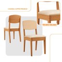 Ver imagem 3 de Conjunto com 2 Cadeiras Mdf Copper Premium para Sala de Jantar Moderna Mobília