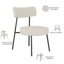 Ver imagem 4 de Kit 02 Poltronas Decorativas Para Sala De Estar Base Fixa Londres F01 Linho Bege - Lyam Decor