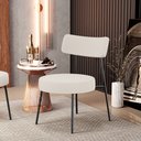 Ver imagem 2 de Kit 02 Poltronas Decorativas Para Sala De Estar Base Fixa Londres F01 Linho Bege - Lyam Decor