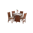 Ver imagem 2 de Mesa 4cad Elane 90x90 Naturalle/off White T.linho Beg Cod: 532.027