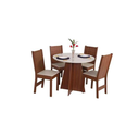Ver imagem 2 de Mesa 4cad Elane 90x90 Naturalle/off White T.linho Beg Cod: 532.027