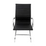 Cadeira Fixa Interlocutor Charles Eames Esteirinha 11a:preto - 2