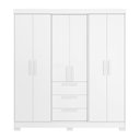 Ver imagem 4 de Guarda Roupa Casal 6 Portas 3 Gavetas 100% MDF Select Branco