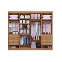 Ver imagem 3 de Guarda Roupa Casal 8 Portas 8 Gavetas - Daymont Ripado-cinamomo/off White - Móveis D'doro