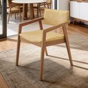 Ver imagem 5 de Cadeira para Sala de Jantar Estar Living Giorgia L02 Couríssimo Casco Fendi - Lyam Decor