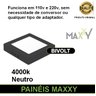 Painel Plafon Led Sobrepor Quadrado Preto 24w Neutro 4000k - 4