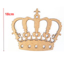 Ver imagem 2 de Coroa - Princesa/Principe - MDF - Cru - Quarto Bebe - 18x15cm