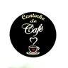 Placa Cantinho do Café Oval - 1