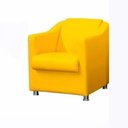 Ver imagem 2 de Kit 2 Poltronas Bia P/ Sala de Estar Consultório Clinica Hospital Recepção Suede Amarelo-Decor Elity