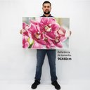 Ver imagem 2 de Quadro Decorativo em Canvas Orquídea Rosa - Moldura Preta - 90 x 60cm