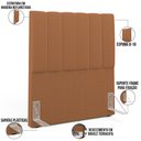 Ver imagem 3 de Cabeceira Cama Box Solteiro 100 cm Dália W01 Bouclê Terracota - Lyam Decor