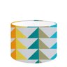 Cúpula de Abajur Redonda Ø45x30 - Cores Estampadas Md2015 - Triangular / Tri -03 - 1