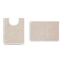 Ver imagem 1 de Jogo de Tapete Antiderrapante para Banheiro Popcorn Natural