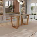 Ver imagem 6 de Conjunto Sala de Jantar Dora em Madeira Maciça 6 Cadeiras Boucle Bege