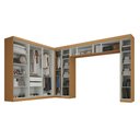 Ver imagem 2 de Guarda-roupa Modulado Cecília 15 Portas 2 Gavetas Cinamomo/off White - Pnr Móveis