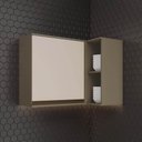 Ver mais imagens de Armário Aéreo de Cozinha Canto Reto Lora 94cm 1 Porta MDF Bater Duna-Cristal Casa