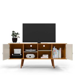 Rack Retrô para Tv 55 Polegadas 160cm Estrela Patrimar Cinamomo/off White - 3