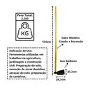Ver imagem 2 de Enxada Estreita Aço Cabo Madeira Agrícola Jardim Horta 150cm