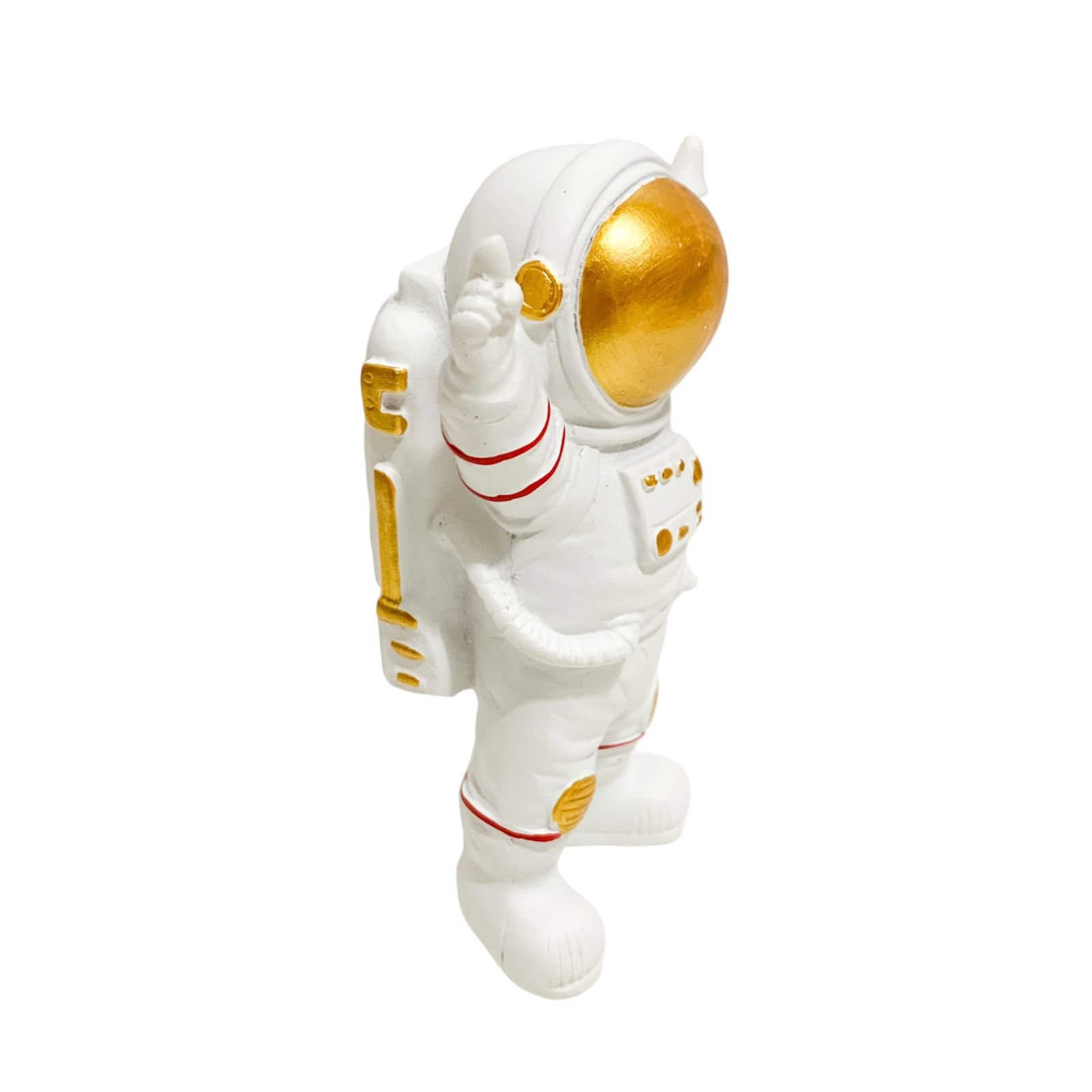 Estátua Astronauta Decorativo Apontando o Céu 10cm em Resina - 4