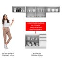 Ver imagem 6 de Armário de Cozinha Compacta 280cm Branco Marina Madesa 01