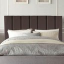 Ver imagem 3 de Cabeceira Estofada Cama Casal Queen Size160 Cm Alice Linho Cor:marrom