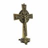 Crucifixo de Mesa Metal Envelhecido Dourado Elegance 20 Cm - 3
