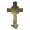 Crucifixo de Mesa Metal Envelhecido Dourado Elegance 20 Cm - 4