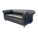 Ver imagem 1 de UMA SOFA CHESTERFIELD 2M VICTÓRIO - CORANO PRETO