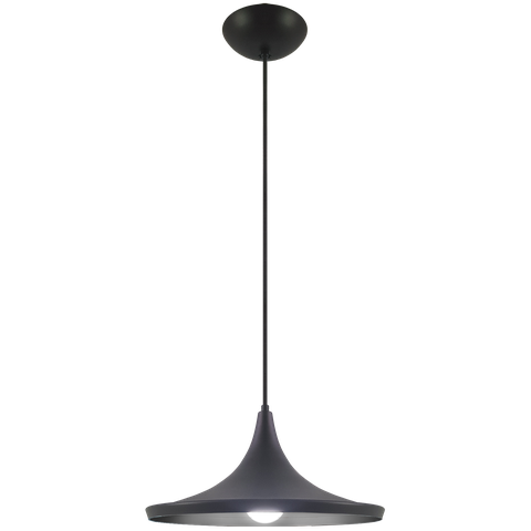 Pendente Decor Luminária Hong Kong Alumínio Preto/preto G