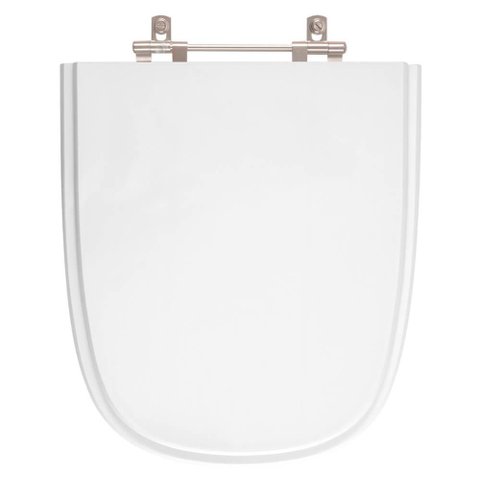 Assento Sanitário Tampa de Vaso Madeira Mdf Laqueado Ibiza para Bacia Incepa 6lpf - Branco