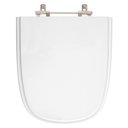 Ver imagem 1 de Assento Sanitário Tampa de Vaso Madeira Mdf Laqueado Ibiza para Bacia Incepa 6lpf - Branco