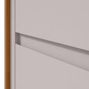 Ver imagem 2 de Mesa de Cabeceira 2 Gavetas Loop Amendoa Clean Off White Lopas