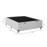 Cama Box Com Baú Casal Sintético Branco 138x188 - 5