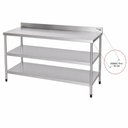 Ver imagem 2 de Mesa Lisa - Dois Planos Inferiores - 1000x600 | Aço Inox 430