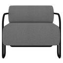 Ver imagem 5 de Poltrona Decorativa para Sala Industrial Kira K04 Bouclê Cinza - Mpozenato