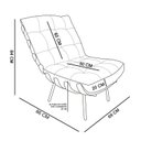 Ver mais imagens de Poltrona Costela com Puff Costela - Linho Bege - Moveis Roperi