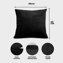Ver imagem 3 de Almofadas Kit Plumie de 45x45cm 2 Uni Velusoft Preto Cama Inbox